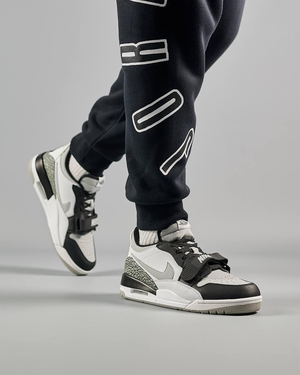 Чоловічі шкіряні кросівки Nike Air Jordan Legacy 312 Low M White Black Grey, кеди Найк Джордан. Чоловіче взуття