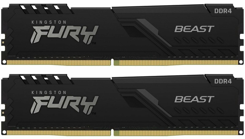 Оперативна пам'ять DDR4 2x16GB/3200 Kingston Fury Beast Black (KF432C16BB1K2/32)