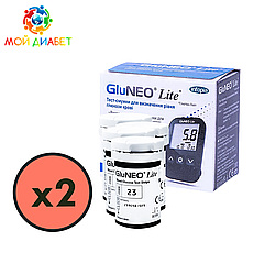 Тест-смужки GluNeo Lite 100 шт. у 4 флаконі по 25 шт. у пакованні