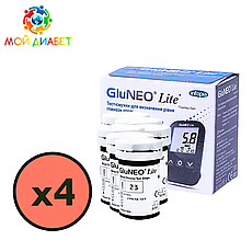 Тест-смужки GluNeo Lite 200 шт. у 8 флаконах по 25 шт. у пакованні