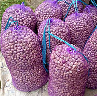 Овочева сітка з дрібною ячейкою 40х70 (17г) на 20кг. Фіолетова, Євро сітка овочева для часнику, для цибулі