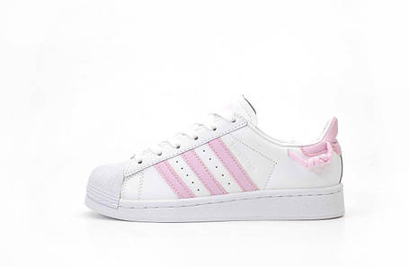 Жіночі Кросівки Adidas Superstar Knotted Rope White Pink / Адідас Суперстар Ноттед Роуп Білі з Рожевим, фото 1