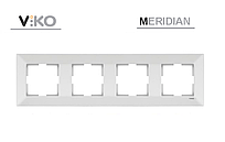Рамка 4-я горизонтальная белая VIKO MERIDIAN