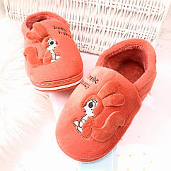 Дитячі домашні капці від 30 до 31 розміри кімнатні хутряні зимові капчики для хлопчика садочка будинку