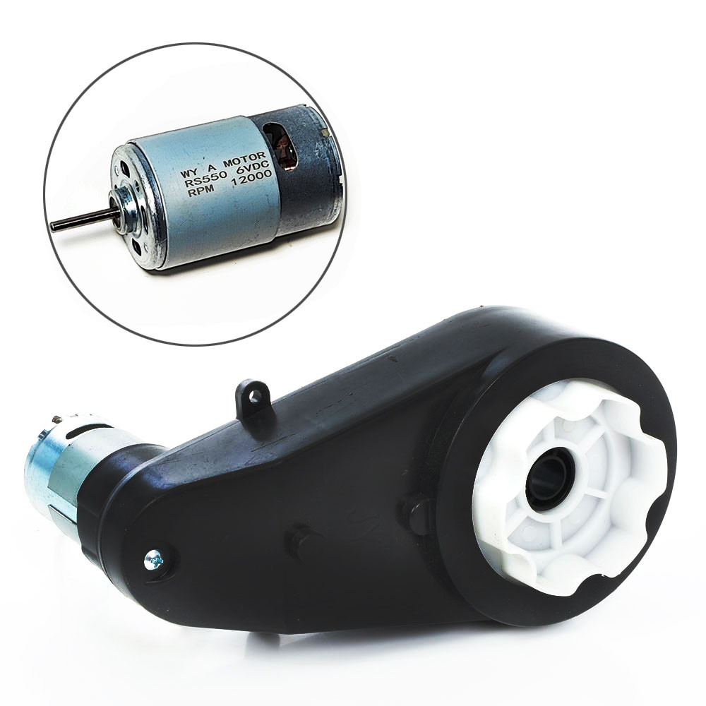 Редуктор дитячого електромобіля з мотором RS550 класу 12000 RPM 6V
