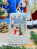 Декоративний новорічний нічник XMAS Білий WDL 23005C на батарейках