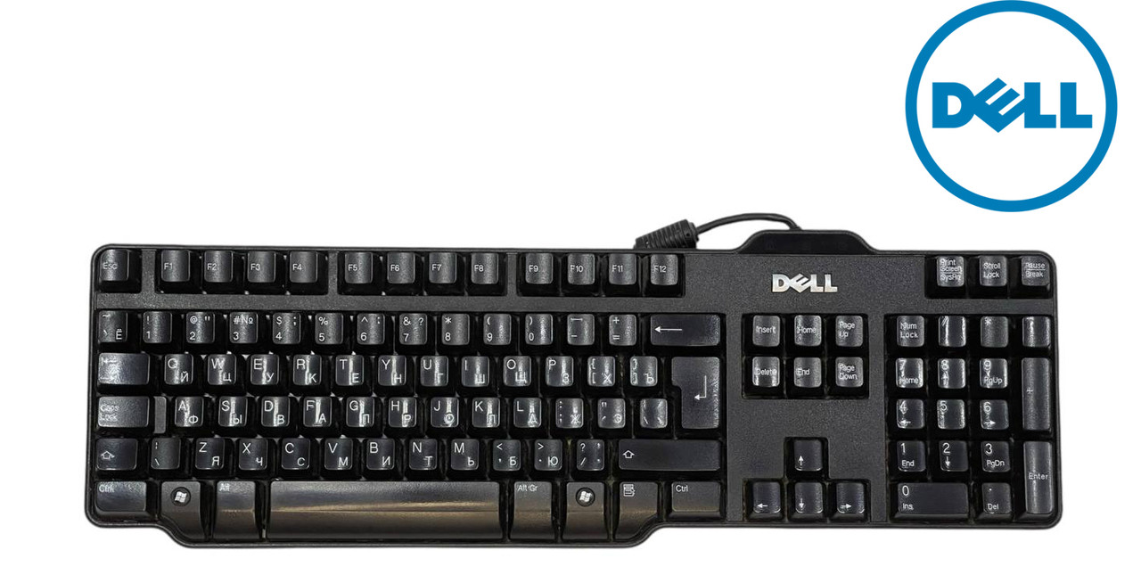 Дротова клавіатура Dell Keyboard механічна | Model: KB216d | USB | Rus/Eng | Black | Б/В