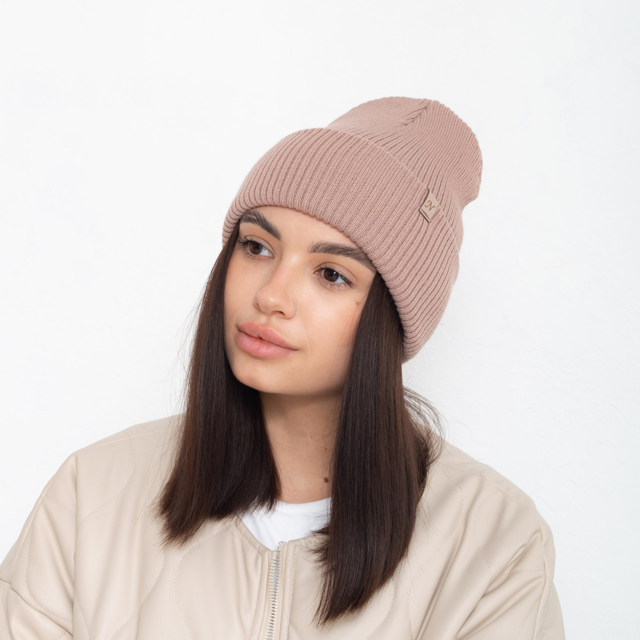 Шапка Rosemary (бавовна)  пудра