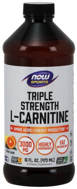 Л-карнітин NOW L-Carnitine Liquid 3000 mg 473 мл Цитрус