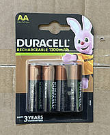 Батарейка акумулятор DURACELL HR6 АА 1300 mAh 4 шт. на блістері (ціна за 1 шт.)
