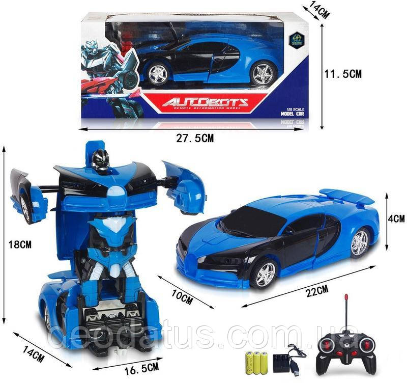 Машина трансформер на радіокеруванні Bugatti Veyron 95M-412, фото 1