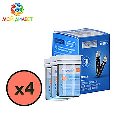 Тест-смужки Longevita Family 200 шт. в 4 флаконі по 50 шт. в пакованні