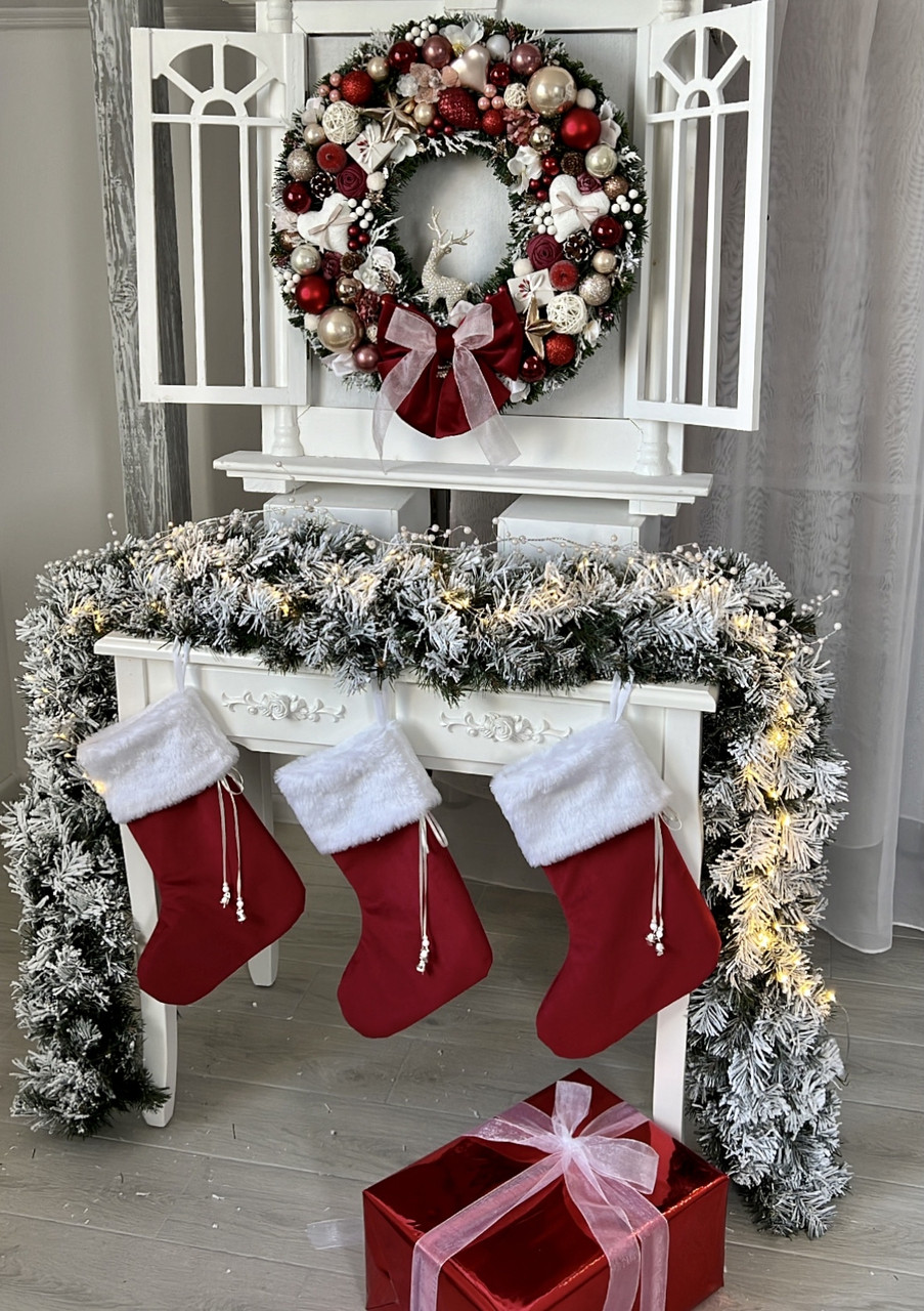 Гірлянда хвойна Classic з плівки 2м засніжена, фото 1