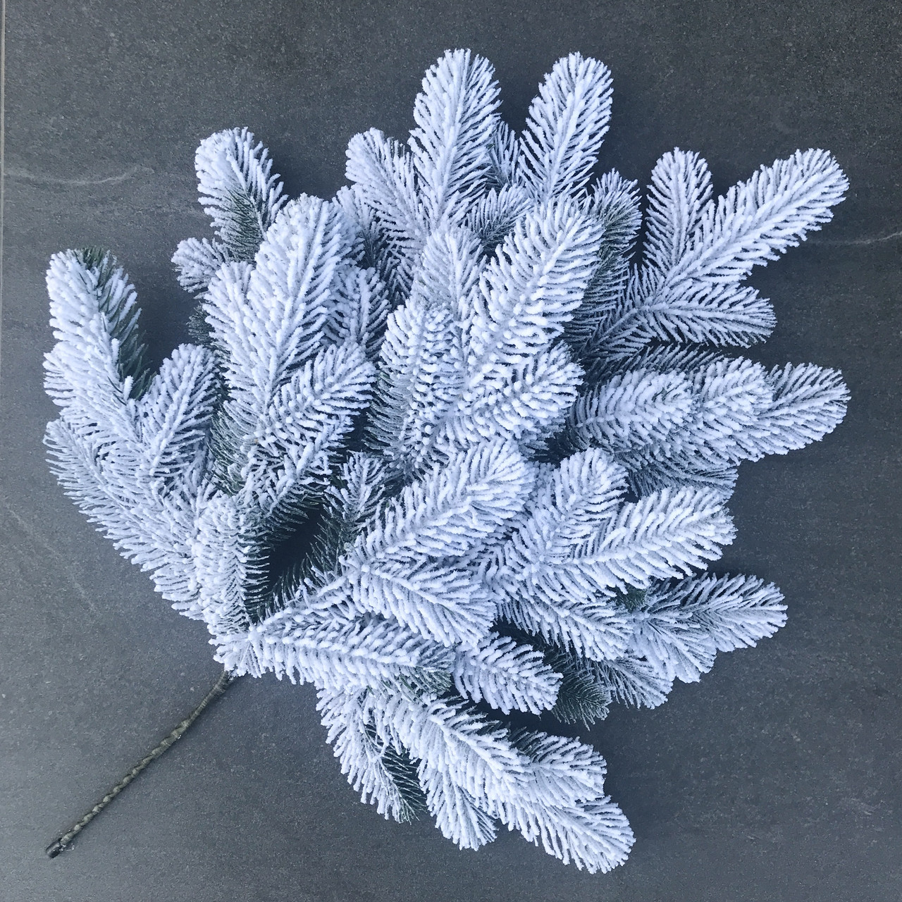 Гілка ялинки штучна Lux 60 см засніжена, фото 1