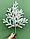 Гілки хвойні штучні Traditional 60 см білі (упаковка 3 штуки), фото 7