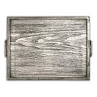 Піднос дерев'яний 30х40 Листя сірий вінтаж хрп1003св, фото 5