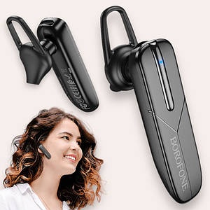Бездротова Bluetooth гарнітура Borofone BC36 Lucky з мікрофоном, чорний