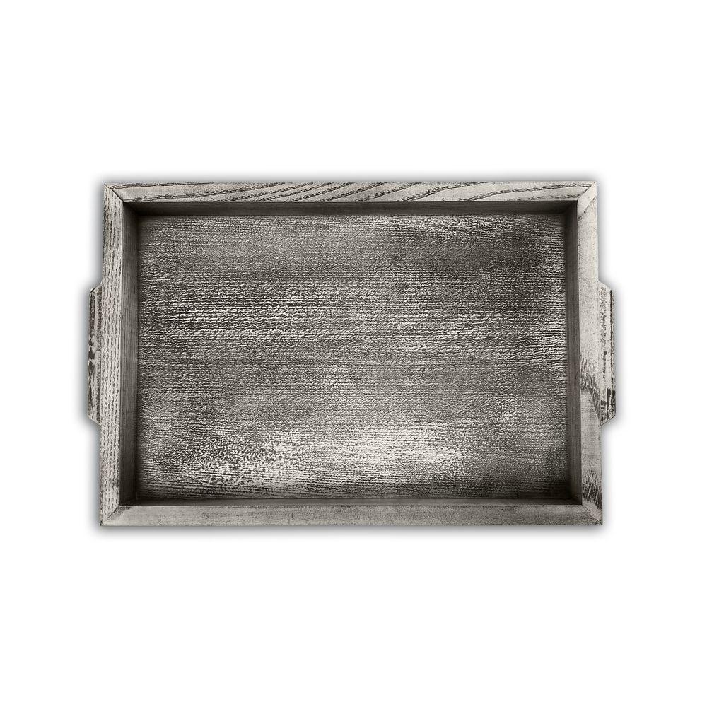 Піднос дерев'яний 20х30 Простий сірий вінтаж хрп0013св, фото 1