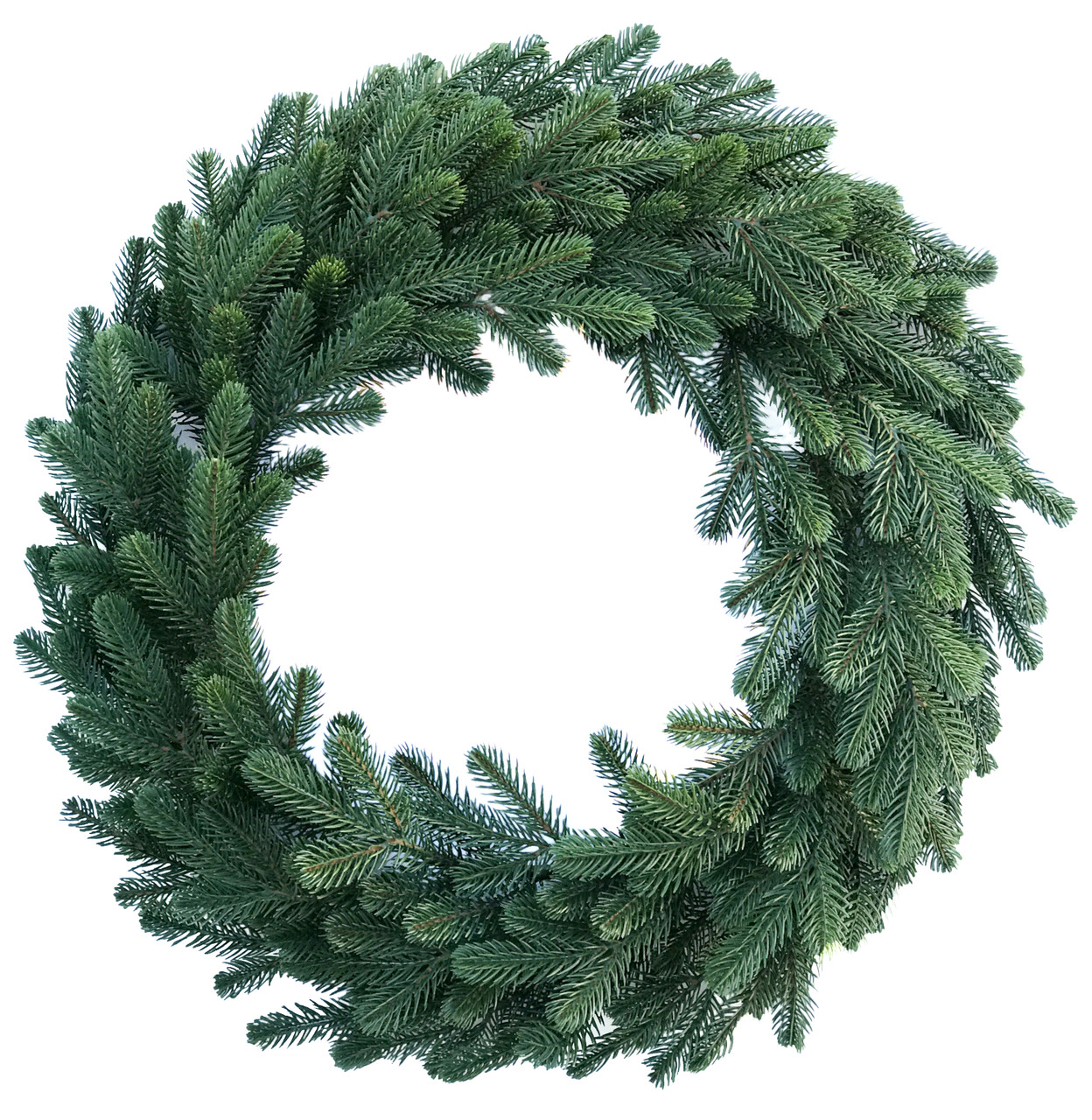 Вінок хвойний різдвяний Traditional литий d-50 см зелений, фото 1