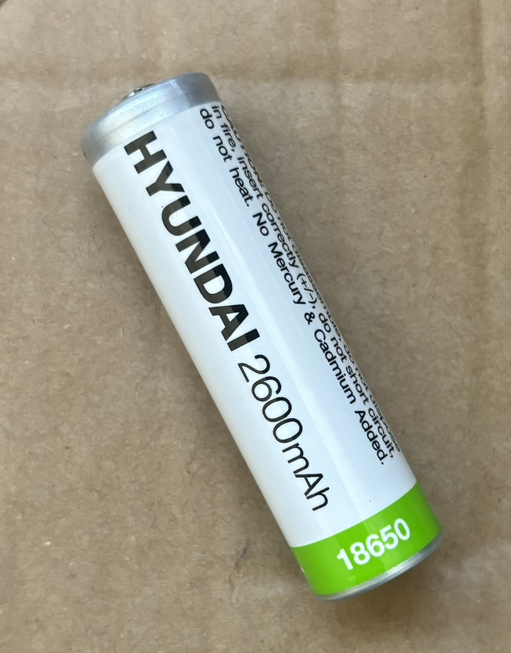Акумулятор Hyundai 18650 Li-ion 2600 mAh
