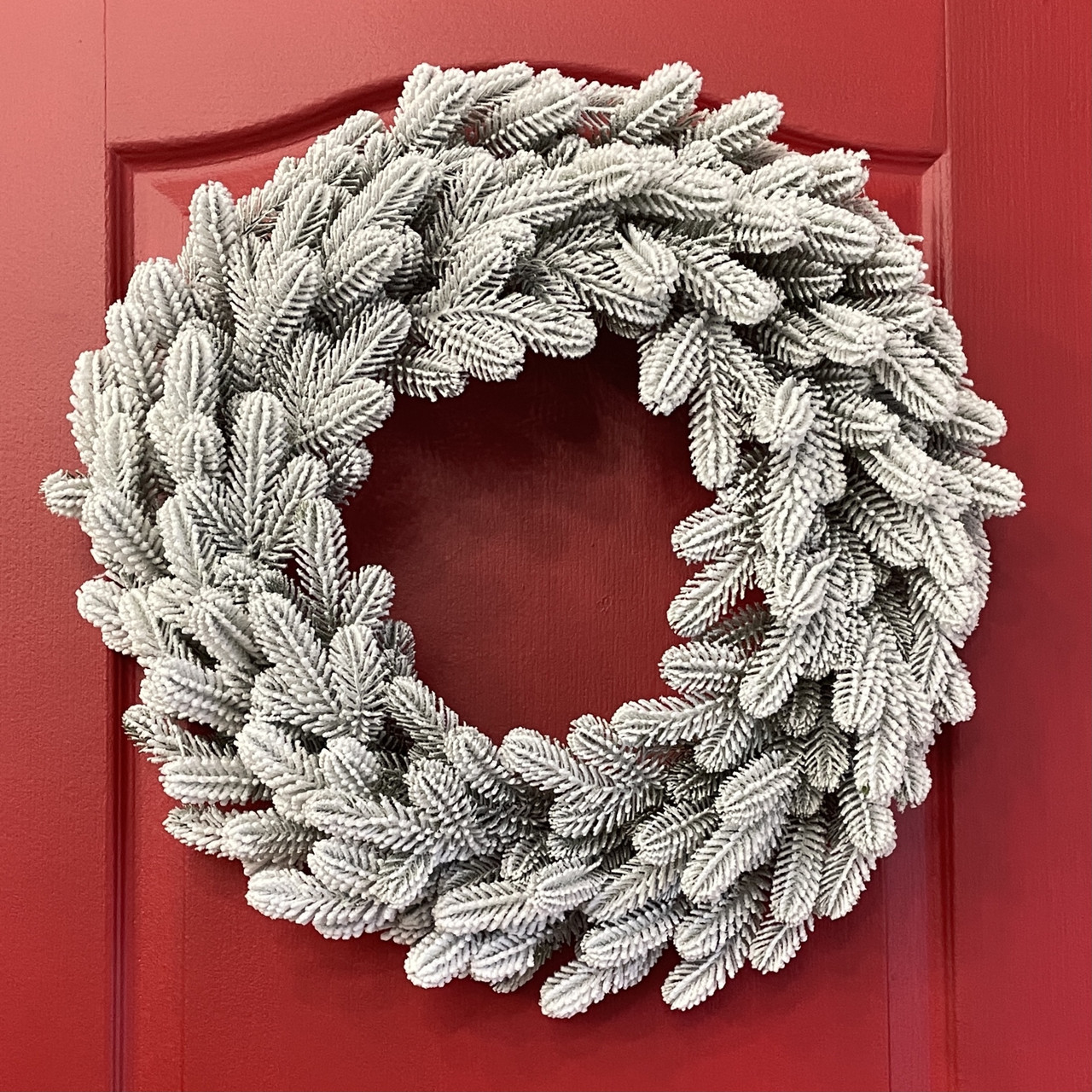 Вінок хвойний різдвяний Traditional литий d-40 см засніжений