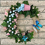 Вінок декоративний весняний великодній №3
