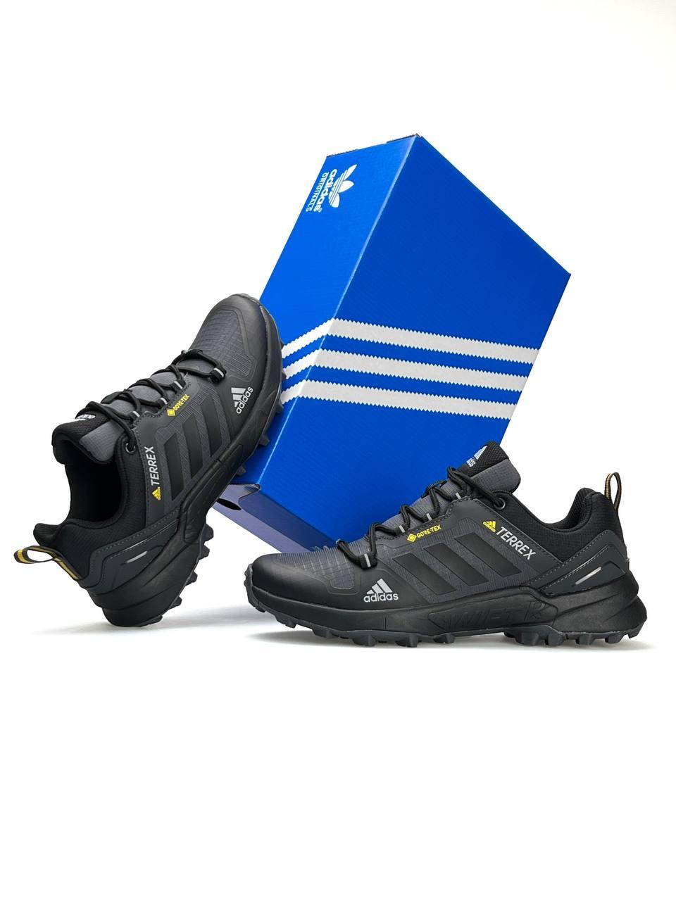 Чоловічі кросівки Adidas Terrex Swift R Black, кеди Адідас текстиль водонепрон. нейлон єврозима. Чоловіче взуття