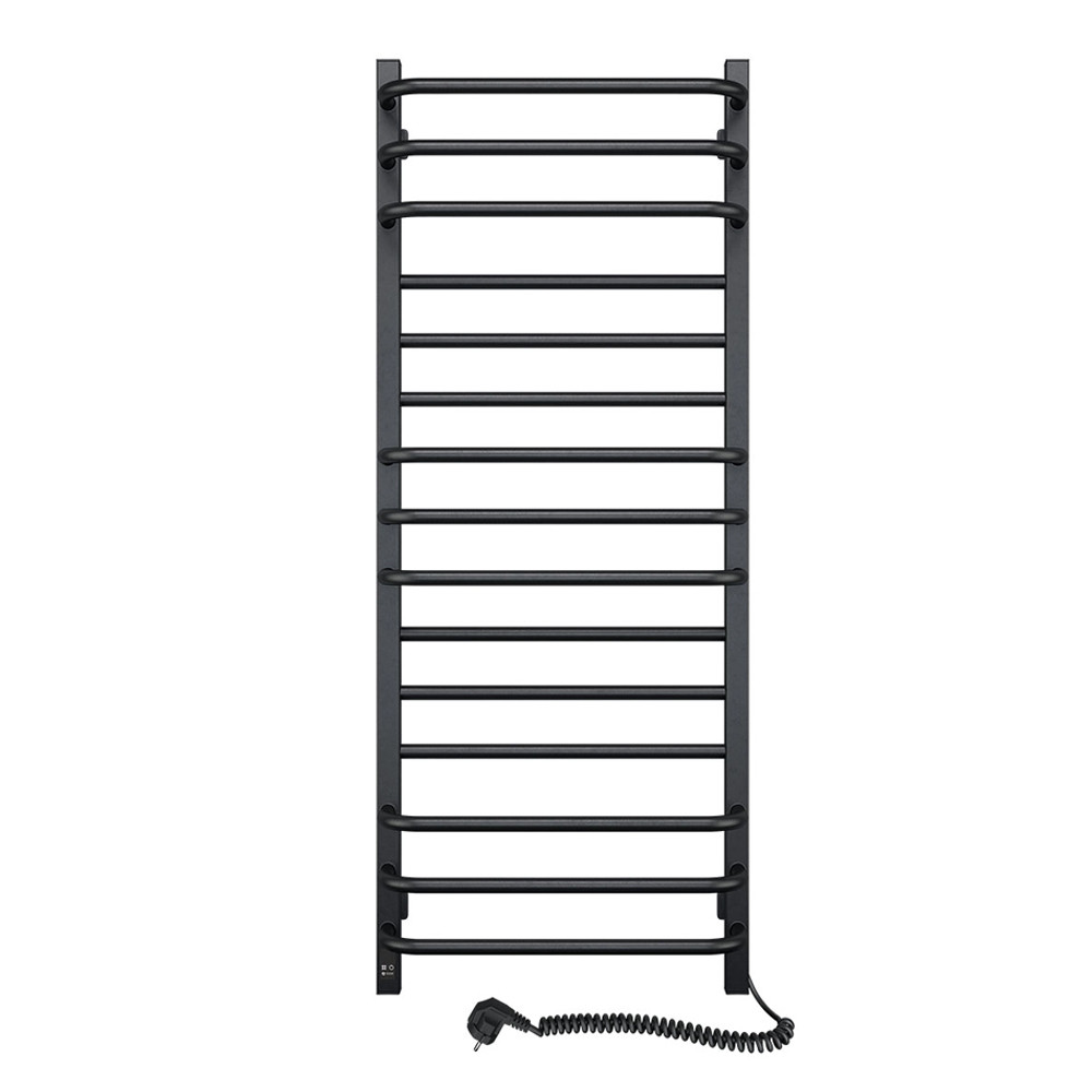 Електрична рушникосушарка SANTAN Драбина Грандіс 480х1200 чорна, Sensor, правостороння, фото 1