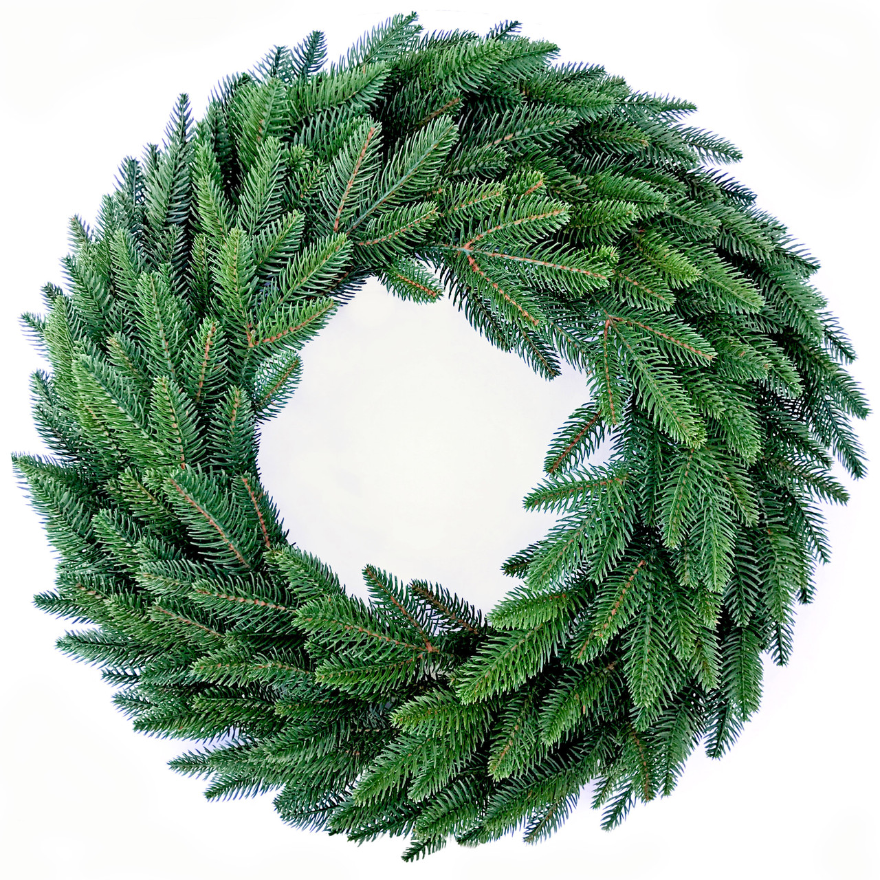 Вінок хвойний різдвяний Classic литий d-60 см зелений