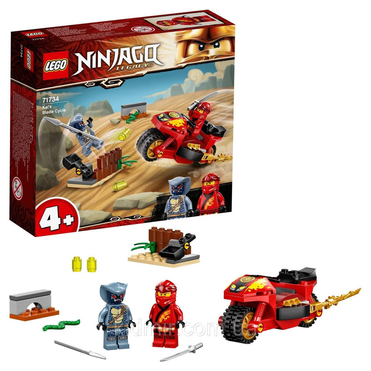 LEGO Ninjago 71734 Мотоцикл Кая, фото 1
