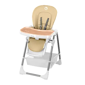 Стілець для годування Lionelo Linn Plus Beige (регулювання висоти та спинки, складаний) Бежевий