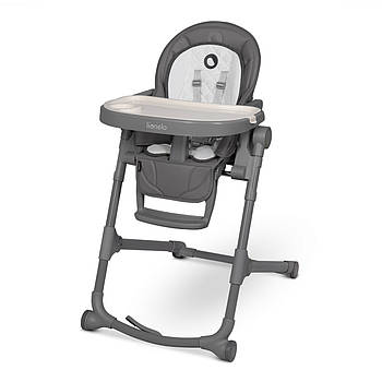 Стілець для годування Lionelo Cora Plus Grey Stone (регулювання висоти та спинки, складаний) Сірий