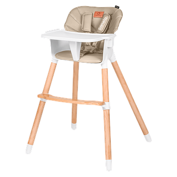 Стілець для годування Lionelo Koen Beige Sand (регулювання висоти та підніжки) Бежевий