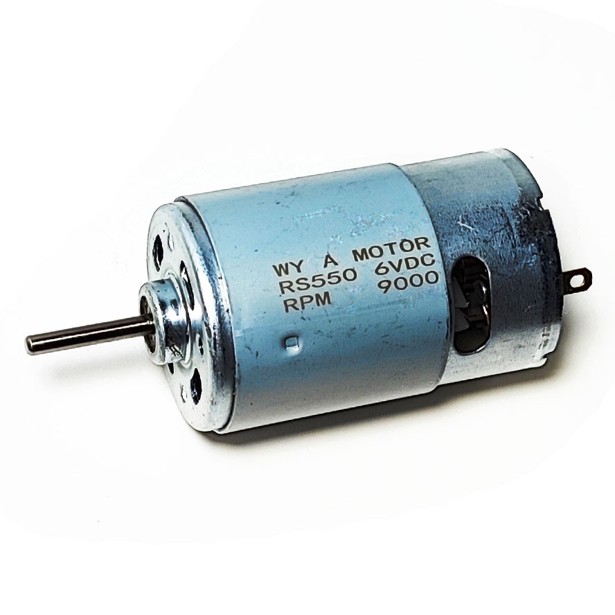 Мотор RS550 6V 9000 обертів для редуктора дитячого електромобіля