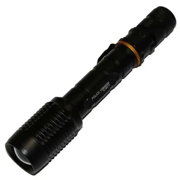 Тактичний ліхтарик X-Balog BL-2804 Zoom T6 2х18650 із виносною кнопкою Black (3_05564), фото 1