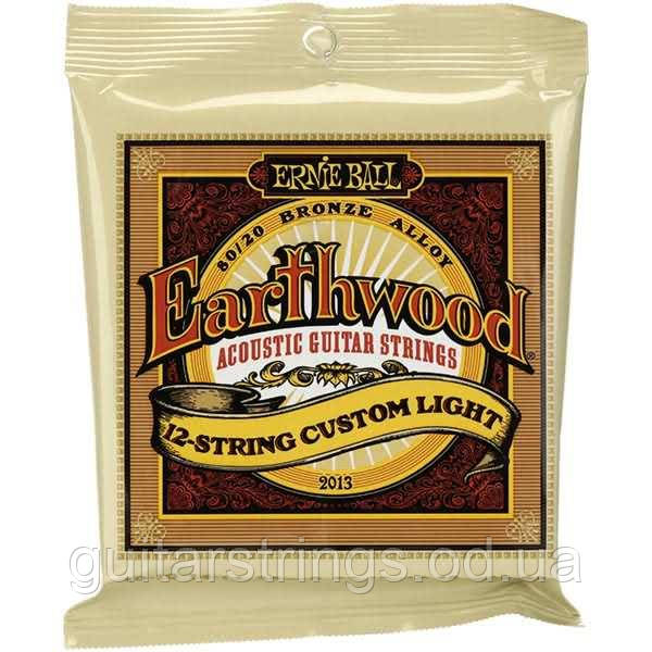 Струны Ernie Ball 2013 Earthwood Bronze Alloy 12-String Custom Light 10-48
