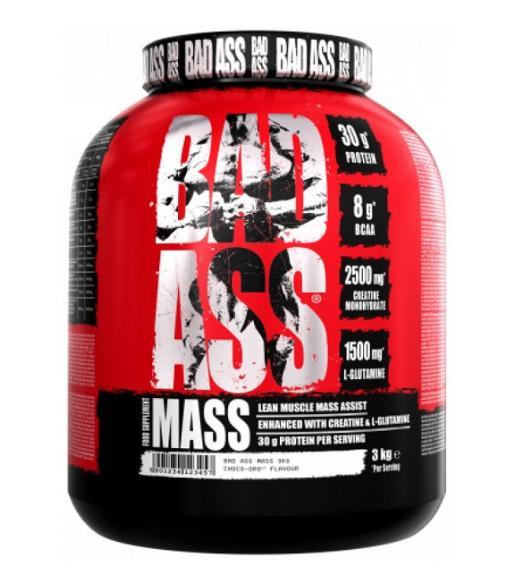 Гейнер Bad Ass Gainer Mass 3000 грамм Смак ::strawberry