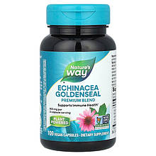 Ехінацея та жовтокорін Nature's Way "Echinacea Goldenseal" 900 мг (100 капсул)