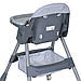 Стільчик для годування M 5722 Gray, до 20 кг, 3 положення спинки, підніжка, кошик для іграшок, фото 6