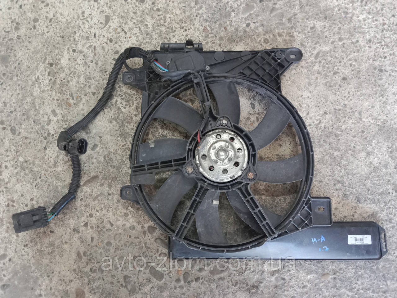Вентилятор радіатора Opel Meriva A. Опель Меріва А 1,7 CDTI. 13208038., фото 1