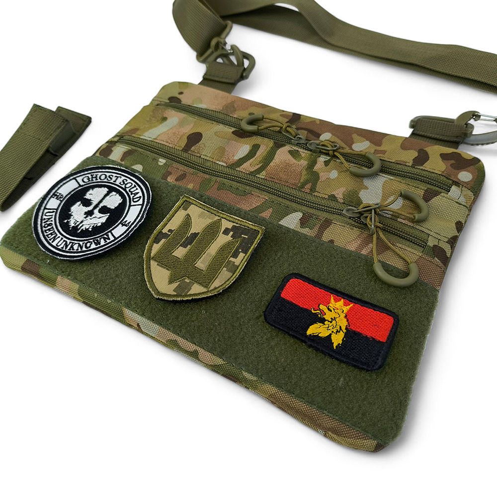 Сумка тактична для документів, Чоловіча сумка-слінг тактична плечова, Сумка через BE-241 плече військова