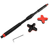 Турнік розсувний Cornix Pro+ 105-150 см XR-0288 Black/Red, фото 4