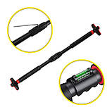 Турнік розсувний Cornix Pro+ 105-150 см XR-0288 Black/Red, фото 10