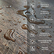 Ламінат SW ProFloor SPC дуб вугільно-коричневий 185х1220х4мм/0.3 (D) SW-00001368 (ціна за 1шт), фото 6