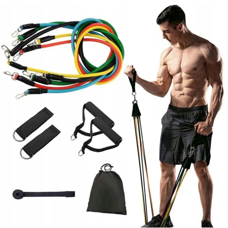 Спортивні гумки еспандер exercise pipe, Стрічки опору набір, Резина джгутами, Гума петля SG-785 фітнес гумка