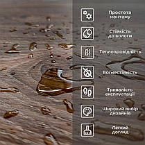 Ламінат SW ProFloor SPC дуб темно-коричневий 185х1220х4мм/0.3 (D) SW-00001485 (ціна за 1шт), фото 6