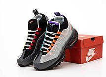 Зимові Чоловічі Кросівки Nike Air Max 95 Sneakerboot Grey Black / Найк Аїр Макс 95 Снікербут Сірі з Чорним, фото 5