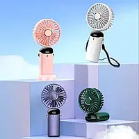Вентилятор ручний 5 режимів USB Mini Fan, мінівентилятор з акумулятором, Кишеньковий вентилятор маленький