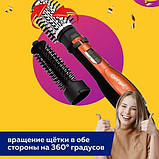 Щітка сушка для волосся Gemei Gm-4828, Електричний фен з дифузором, Розкладний фен для волосся CG-20, фото 7