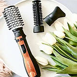 Щітка сушка для волосся Gemei Gm-4828, Електричний фен з дифузором, Розкладний фен для волосся CG-20, фото 9